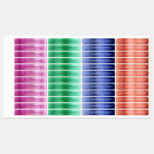 モノグラム名前をカスタムする衣類ラベルメタリック ラベル (シート)