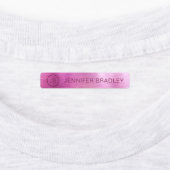 モノグラム名前をカスタムする衣類ラベルメタリック ラベル (貼付)