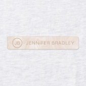 モノグラム名前をカスタムする衣類ラベル大理石 ラベル (デザイン1)