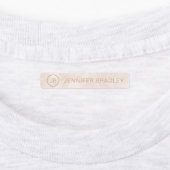 モノグラム名前をカスタムする衣類ラベル大理石 ラベル (貼付)