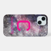 モノグラム名宇宙 iPhone 15ケース (裏面横)