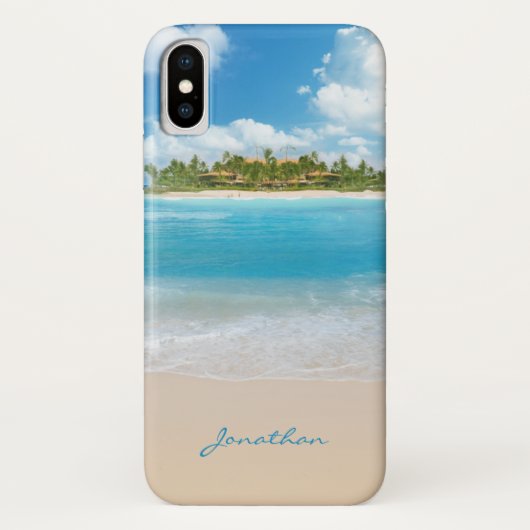 モノグラム名島ビーチ海波雲 Case-Mate iPhoneケース (裏面)