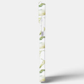 モノグラム名水彩フローラエレガントホワイトリリー Case-Mate iPhoneケース (裏面 / 左)