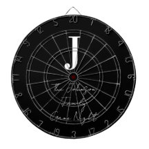 モノグラム名白黒ファミリーゲームナイト