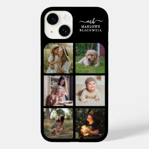 モノグラム名白黒6 Photo Collage Case-Mate iPhone 14ケース