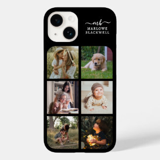 モノグラム名白黒6 Photo Collage Case-Mate iPhone 14ケース