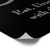 モノグラム名結婚式の受付サイン ポスター (角)