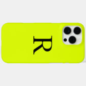 モノグラム名蛍光チャートレユイエローネオン Case-Mate iPhoneケース (裏面 (横))