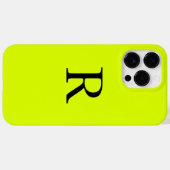 モノグラム名蛍光チャートレユイエローネオン Case-Mate iPhoneケース (裏面 (横))