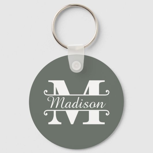 モノグラム名記号 キーホルダー (正面)