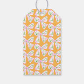 モノグラム名門私立校風のカボチャ弓感謝祭 ギフトタグ (裏面)