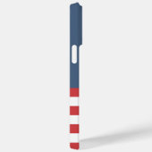 モノグラム名門私立校風のカラー海軍と赤いかり Case-Mate iPhoneケース (裏面 / 右)