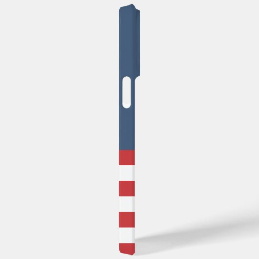 モノグラム名門私立校風のカラー海軍と赤いかり Case-Mate iPhoneケース (裏面 / 右)