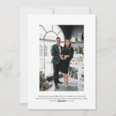 モノグラム名門私立校風のクレストホリデーフォトカード シーズンカード (裏面)