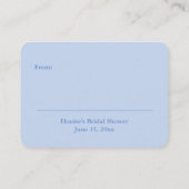 モノグラム名門私立校風のジンジャー結婚ジャーのディスプレイシャワー エンクロージャーカード (裏面)