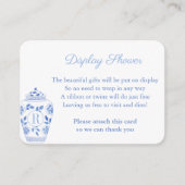 モノグラム名門私立校風のジンジャー結婚ジャーのディスプレイシャワー エンクロージャーカード (正面)