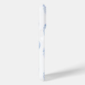 モノグラム名門私立校風のブルーと白い中国のジンジャー瓶 Case-Mate iPhoneケース (裏面 / 右)