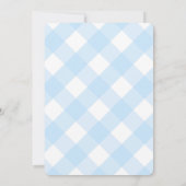 モノグラム名門私立校風のボクウッドリースベビーシャワーパーティー 招待状 (裏面)