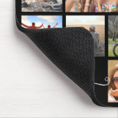 モノグラム名14フォトコラージュカスタムカラー マウスパッド (コーナー)