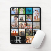 モノグラム名14フォトコラージュカスタムカラー マウスパッド (マウス)