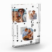 モノグラム名3フォトコラージュトレンディーフォトブロック フォトブロック (左)