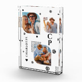 モノグラム名3フォトコラージュトレンディーフォトブロック フォトブロック (右)