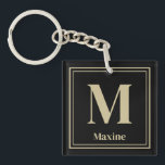 モノグラム名 – パーソナライズされた Keychain Gift キーホルダー<br><div class="desc">モノグラム名キーチェーンを作成する。完璧なパーソナライズされたキーチェーンギフト誕生日、休日、または家のアパートKeychain。</div>