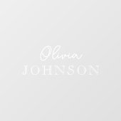 モノグラム名 | ミニマエレガントモダンリスト ウィンドウサイン (シート)