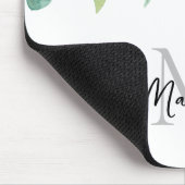 モノグラム名（緑） マウスパッド (コーナー)