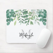モノグラム名（緑） マウスパッド (マウス)