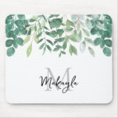 モノグラム名（緑） マウスパッド (正面)
