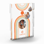 モノグラム名Boho Arch写真数々のトレンディーガーリー フォトブロック (左)