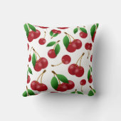 モノグラム名sweet夏期さくらんぼ パターン(の模様が)ある クッション (裏面)