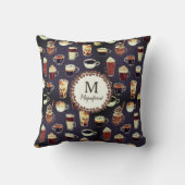 モノグラム名Ventiコーヒー愛好家 クッション (裏面)