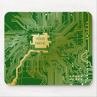 モノグラム回路マザーボードエレクトロニクスチップテック マウスパッド