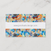 モノグラム夏おもしろいパターン 名刺 (裏面)