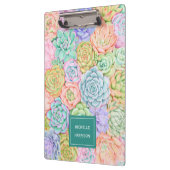 モノグラム多糖ウォーターカラーパカラフルステル クリップボード (左)