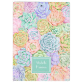 モノグラム多糖ウォーターカラーパカラフルステル クリップボード (裏面)