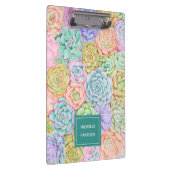 モノグラム多糖ウォーターカラーパカラフルステル クリップボード (右)