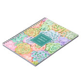 モノグラム多糖ウォーターカラーパカラフルステル ノートブック (左側)