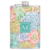 モノグラム多糖ウォーターカラーパカラフルステル フラスク (正面)