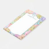 モノグラム多糖ウォーターカラーパカラフルステル ポストイット (アングル)