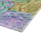 モノグラム多肉水彩カラフル可愛 カッティングボード (角)