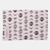 モノグラム夢お洒落の月の位相ギフト キッチンタオル (横)