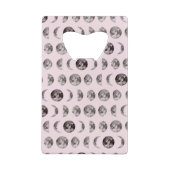 モノグラム夢お洒落の月の位相ギフト クレジットカード栓抜き (裏面)