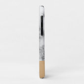 モノグラム大理石と木目パターン Case-Mate iPhoneケース (裏面/左)