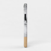 モノグラム大理石と木目パターン Case-Mate iPhoneケース (裏面/右)