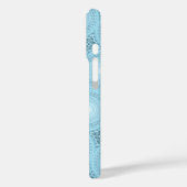モノグラム天使の青い円パターン Case-Mate iPhoneケース (裏面 / 左)