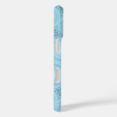 モノグラム天使の青い円パターン Case-Mate iPhoneケース (裏面 / 右)