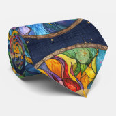 モノグラム太陽ステンドグラス ネクタイ (ロール)